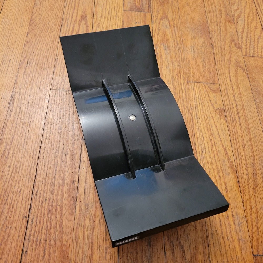 Rolodex Card File Base Black Vintage V-Glide GL-35 Organizer Memorydex Office